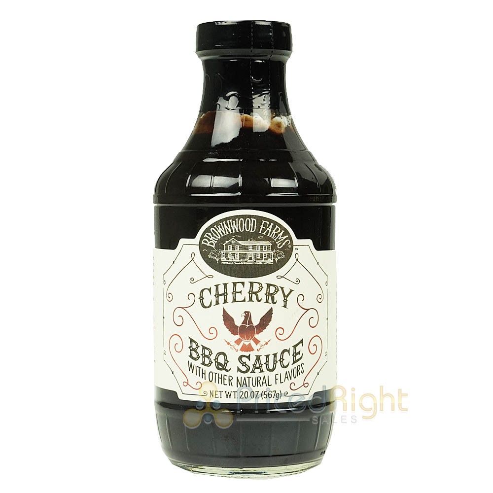 Brownwood Farms Sweet & Tangy Cherry BBQ Sauce Gluten Free Farm Fresh 2 Pack