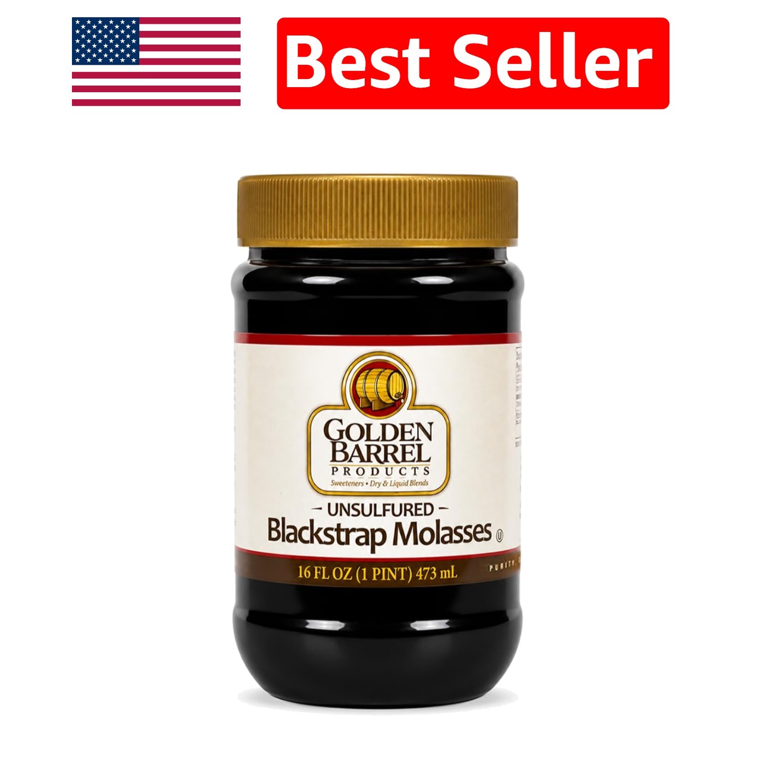 16 oz Blackstrap Molasses – Natural Sweetener for Baking & Cooking