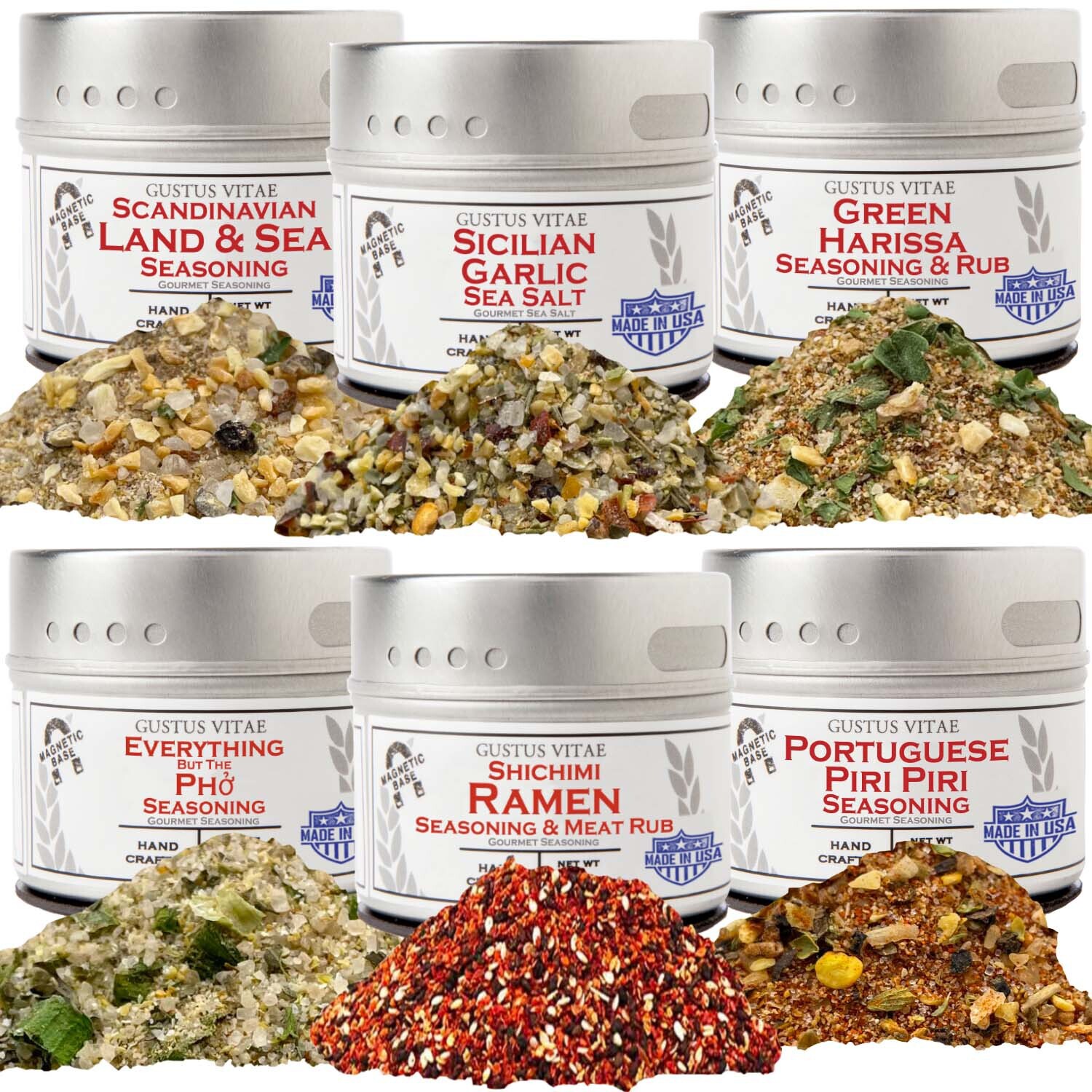 Global Foodie Favorites | 6 Pack Collection | Gourmet Seasonings & Spice Blends