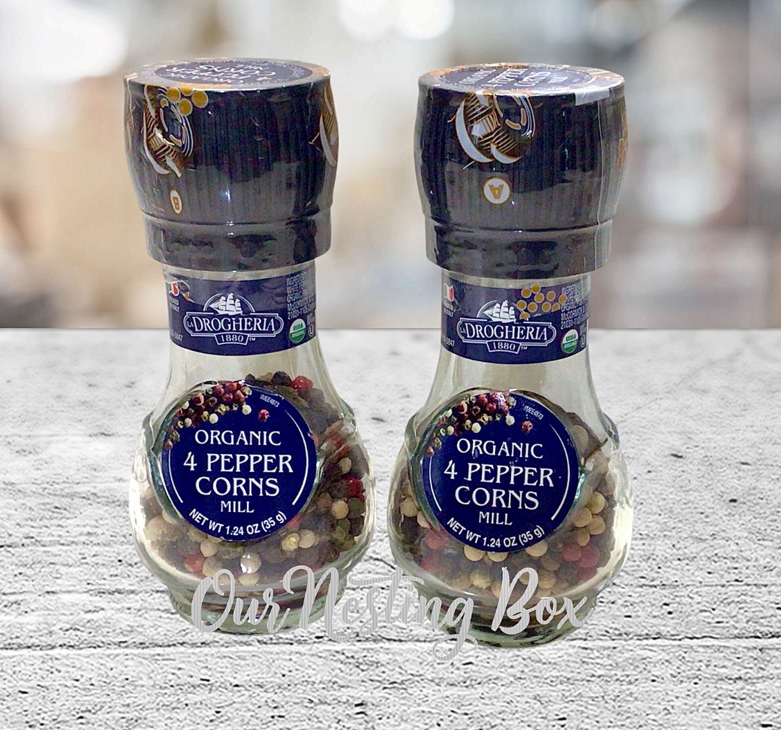 2 Drogheria & Alimentari Organic 4 Pepper Corns Mill 1.24 oz Each