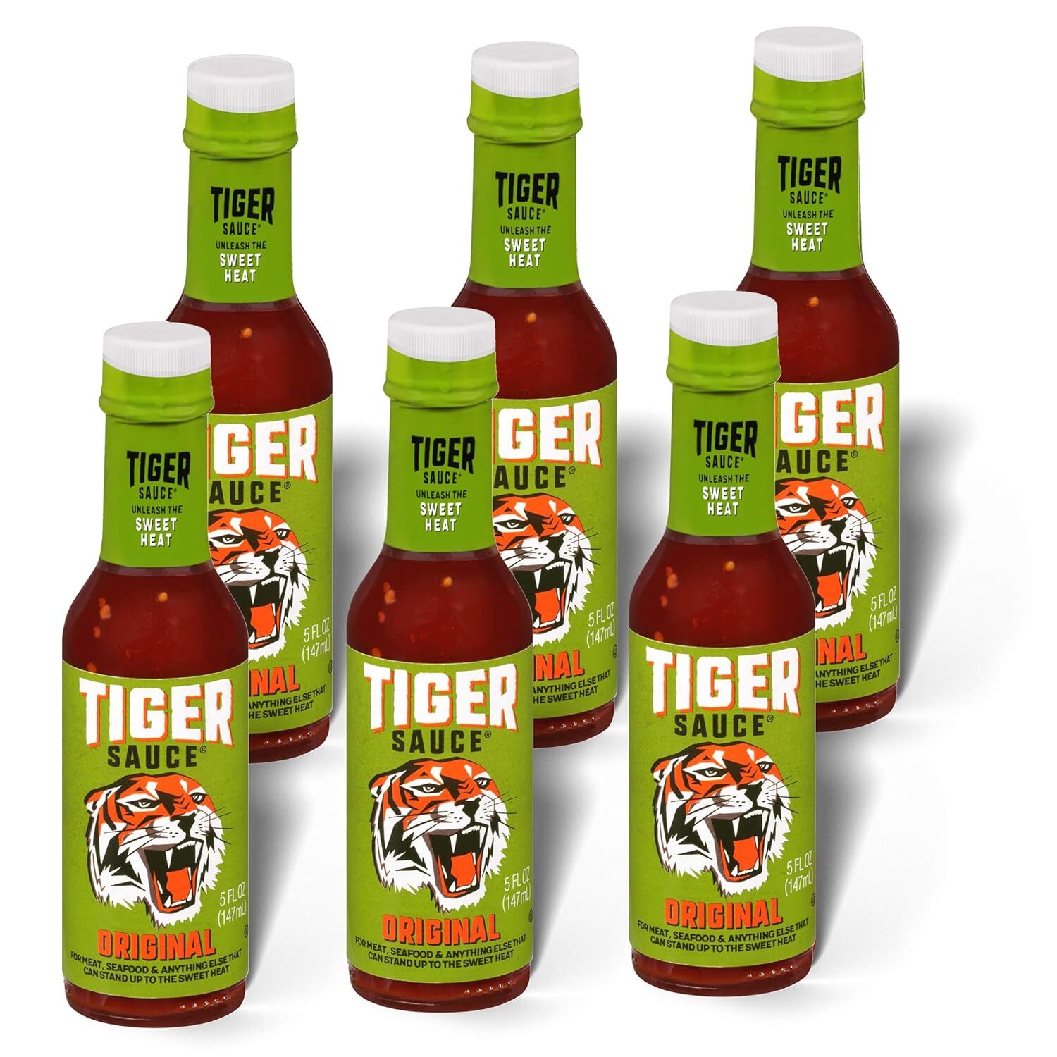 Salsa Tiger, Original, 5 Onzas Liquidas (Paquete De 6)
