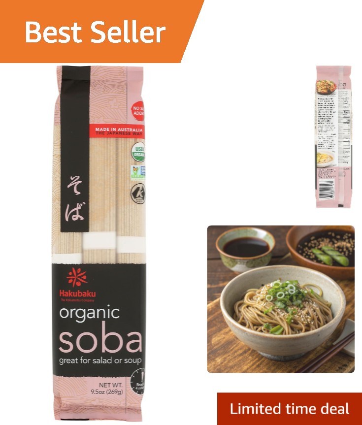 USDA Certified Organic Soba Noodles – 9.5 Oz of Authentic Buckwheat Goodness