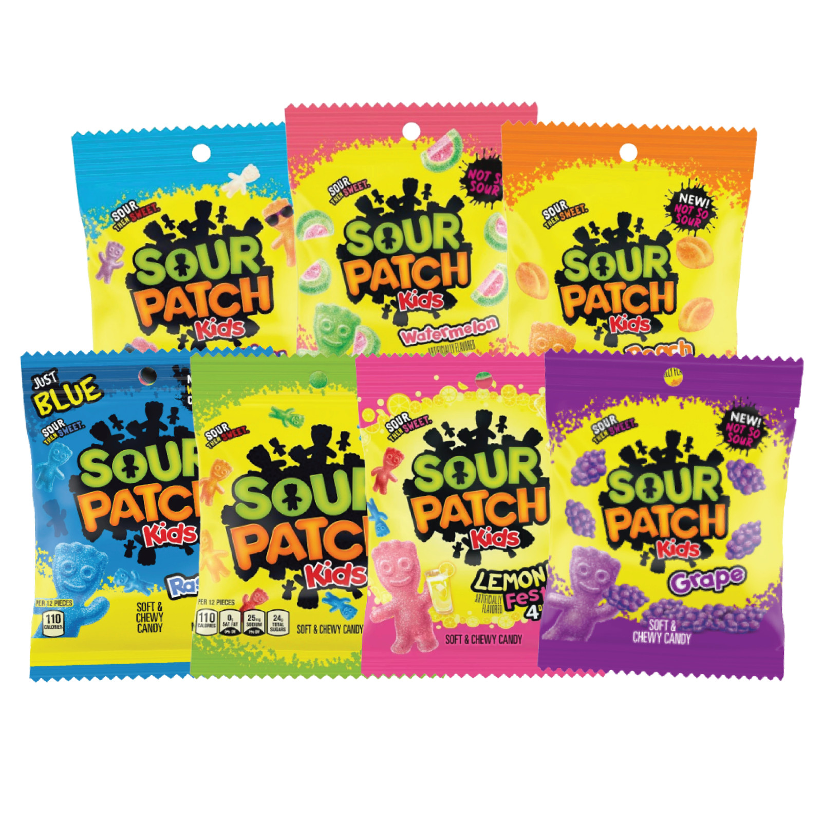 Sour Patch Kids Variety Soft & Chewy Gummy Candy | 3.5-3.6oz | Mix & Match
