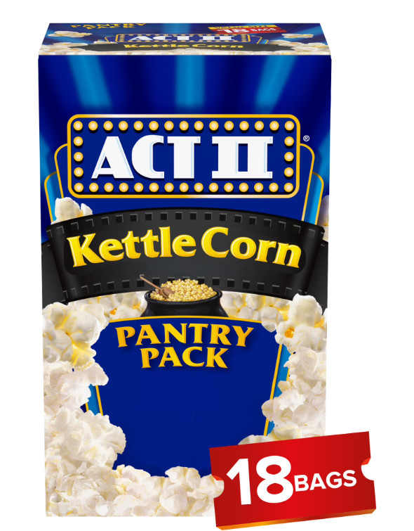 Act II Kettle Corn Microwave Popcorn, 2.75 oz., 18-Count Bags FREE SHIPPING