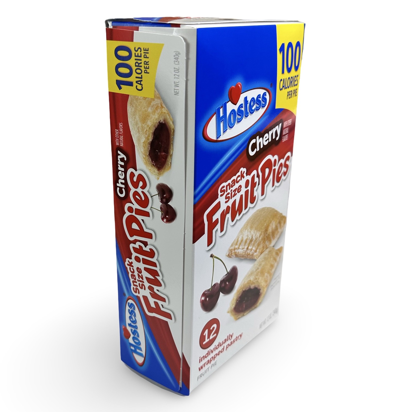 Hostess Snack Size 100 Calorie Mini Fruit Pies | 12 Count Box | Cherry | Pack