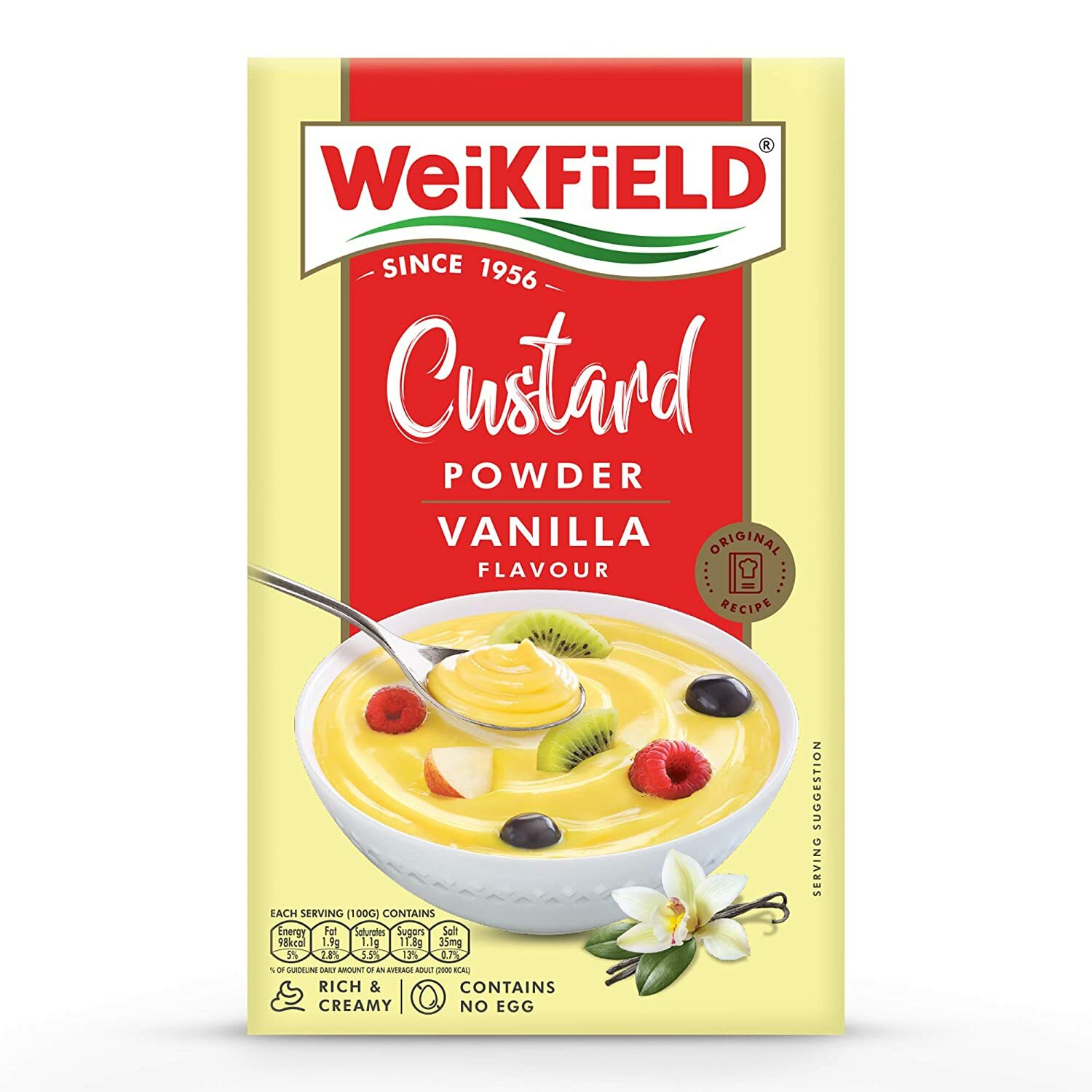 Weikfield Vanilla Custard Powder 100 gm Eggless FREE SHIP