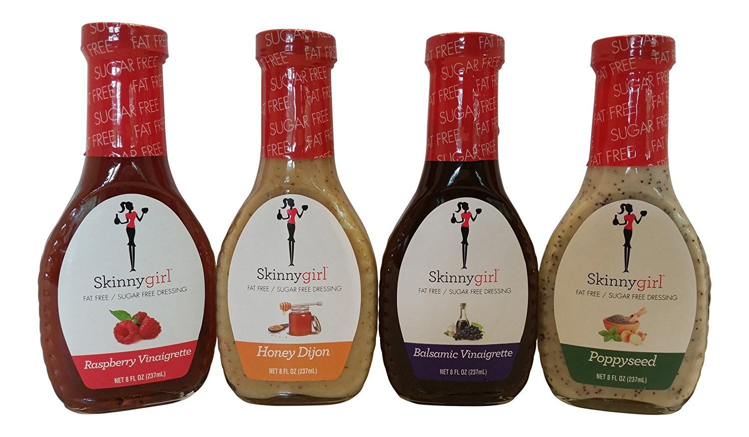 Skinnygirl Low Carb, Fat Free, Sugar Free, Salad Dressing Bundle: Variety Pack (