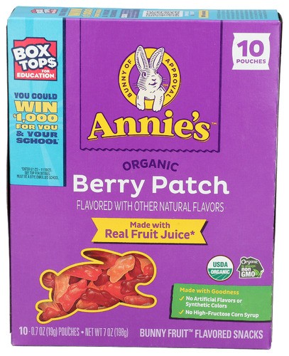 Annie’s Homegrown Fruit Snack Berry Patch 7 Oz (Pack of 8)