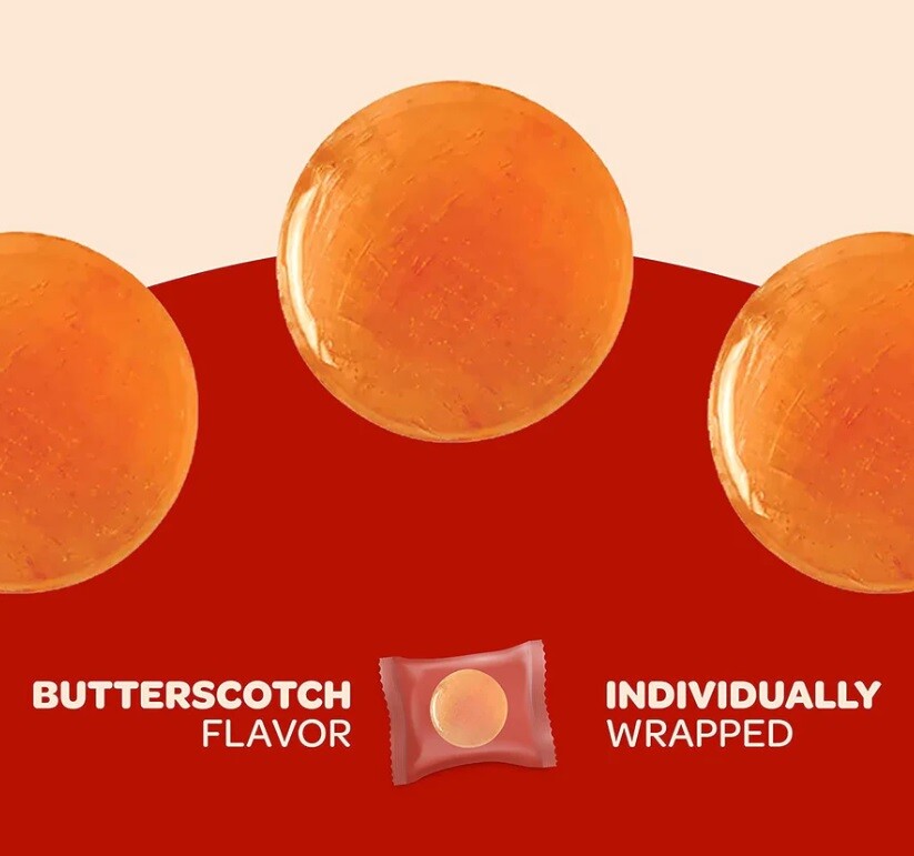 SUGAR FREE BUTTERSCOTCH HARD DISC BUTTON CANDIES BULK VALUE PRICE PICK YOURS NOW
