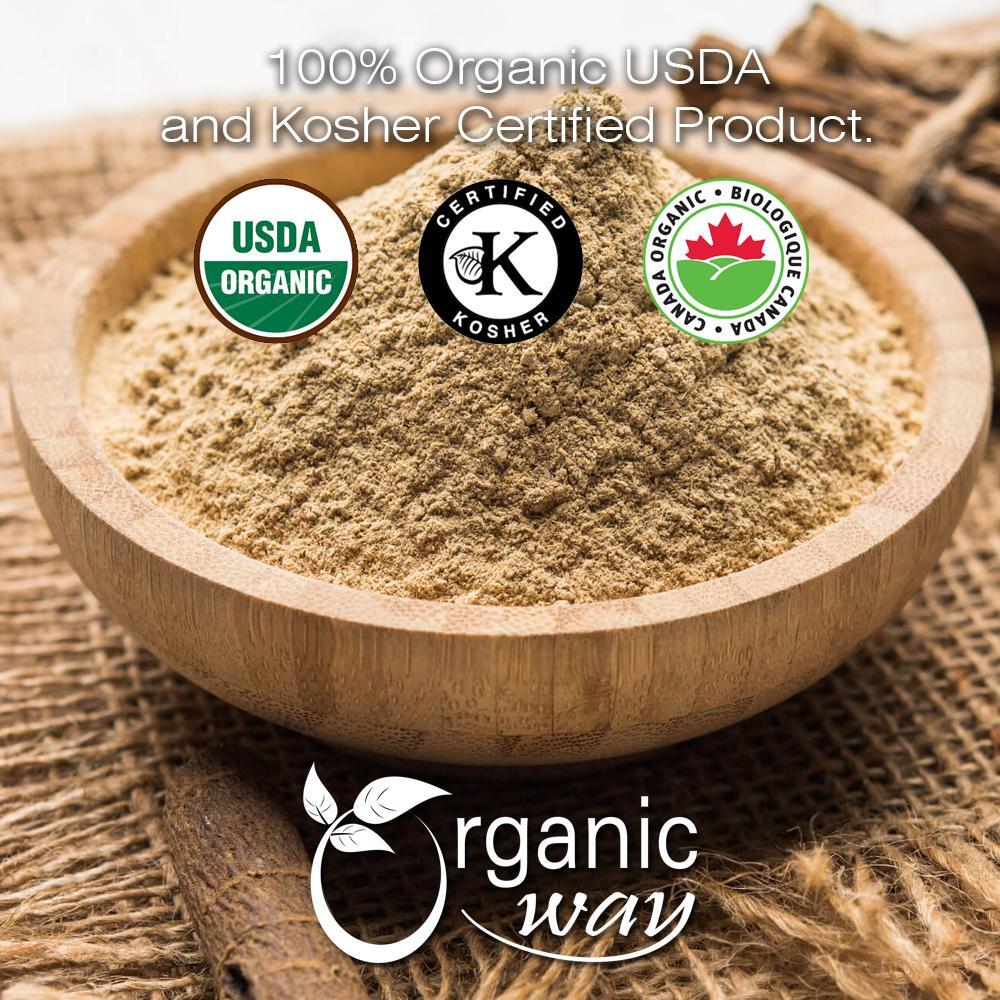 Organic Way Licorice Root Powder – Organic, Kosher & USDA Certified