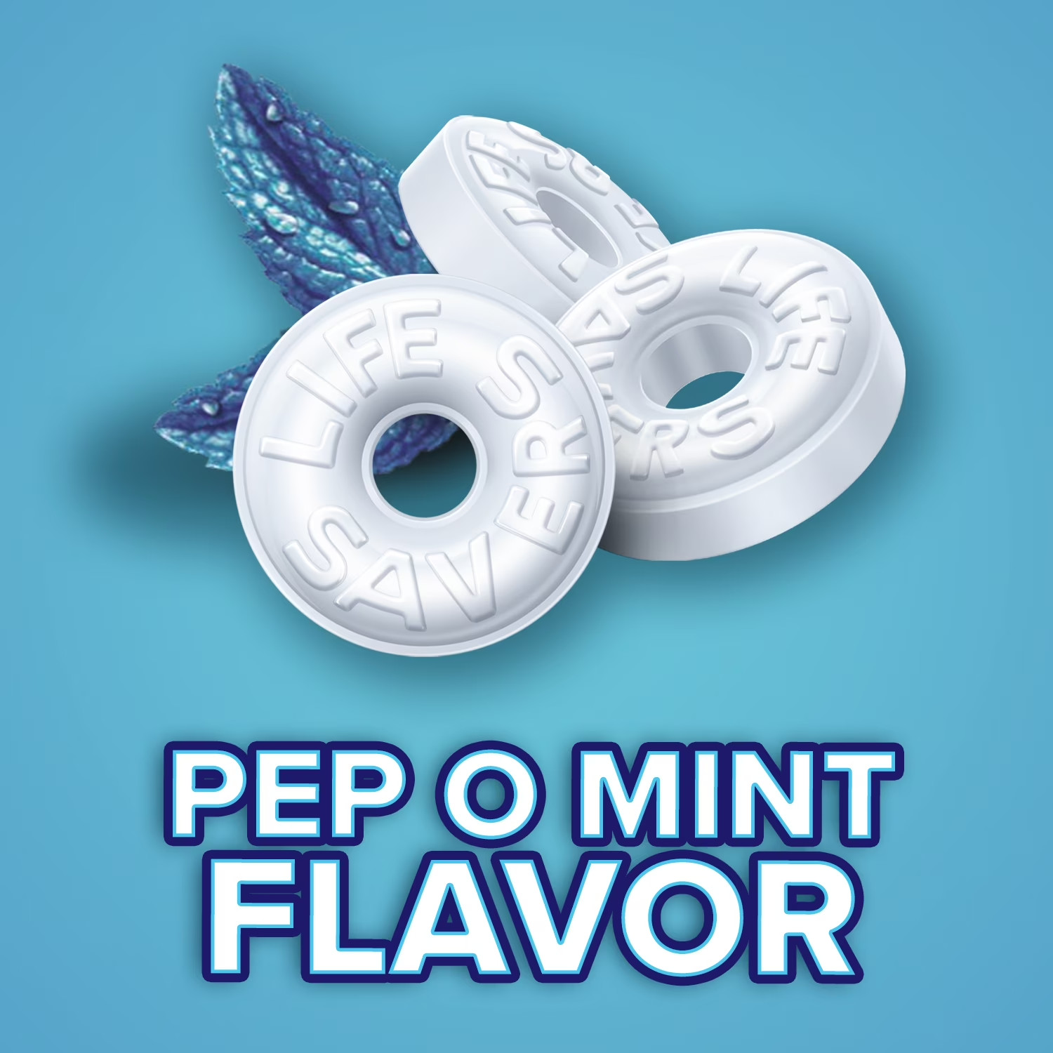 Life Savers Pep-O-Mint Breath Mints Hard Candy, Party Size – 44.93 Oz