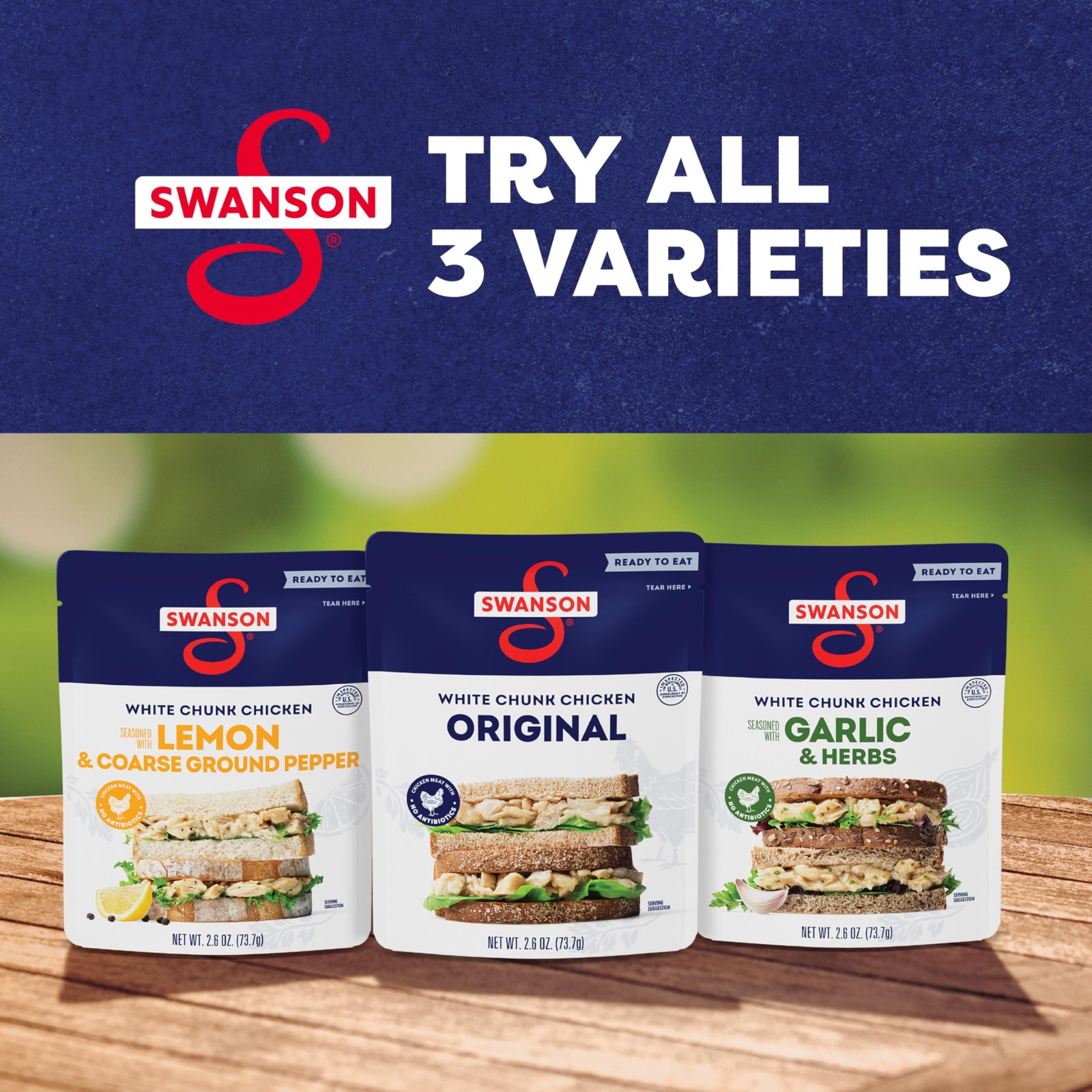 Swanson Original White Chunk Fully Cooked Chicken, Ready to Eat, Simple Onthe…