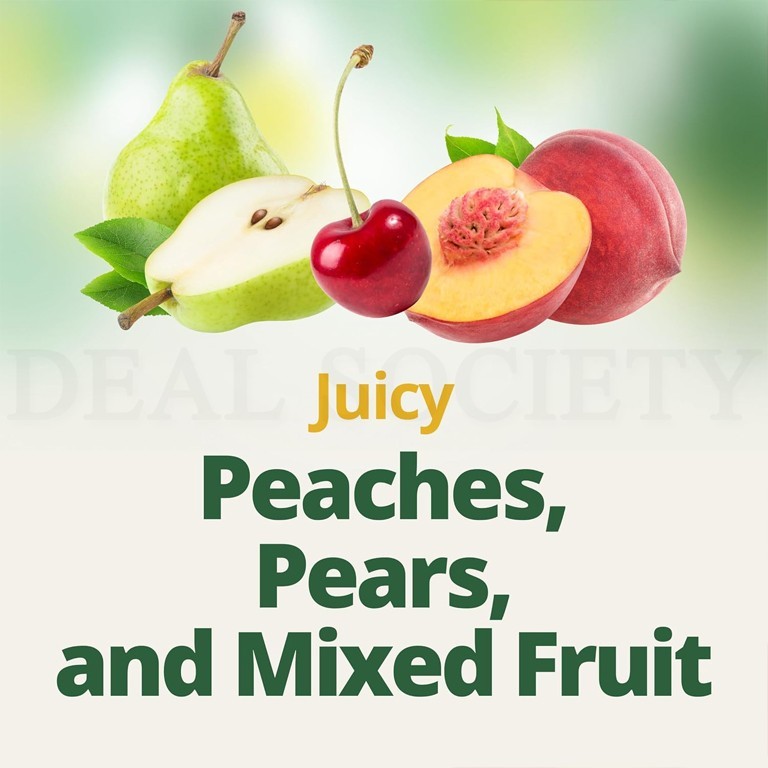 Del Monte Fruit Cup Snacks Variety Pack No Added Sugar 12 4oz Cups Each Lot of 4
