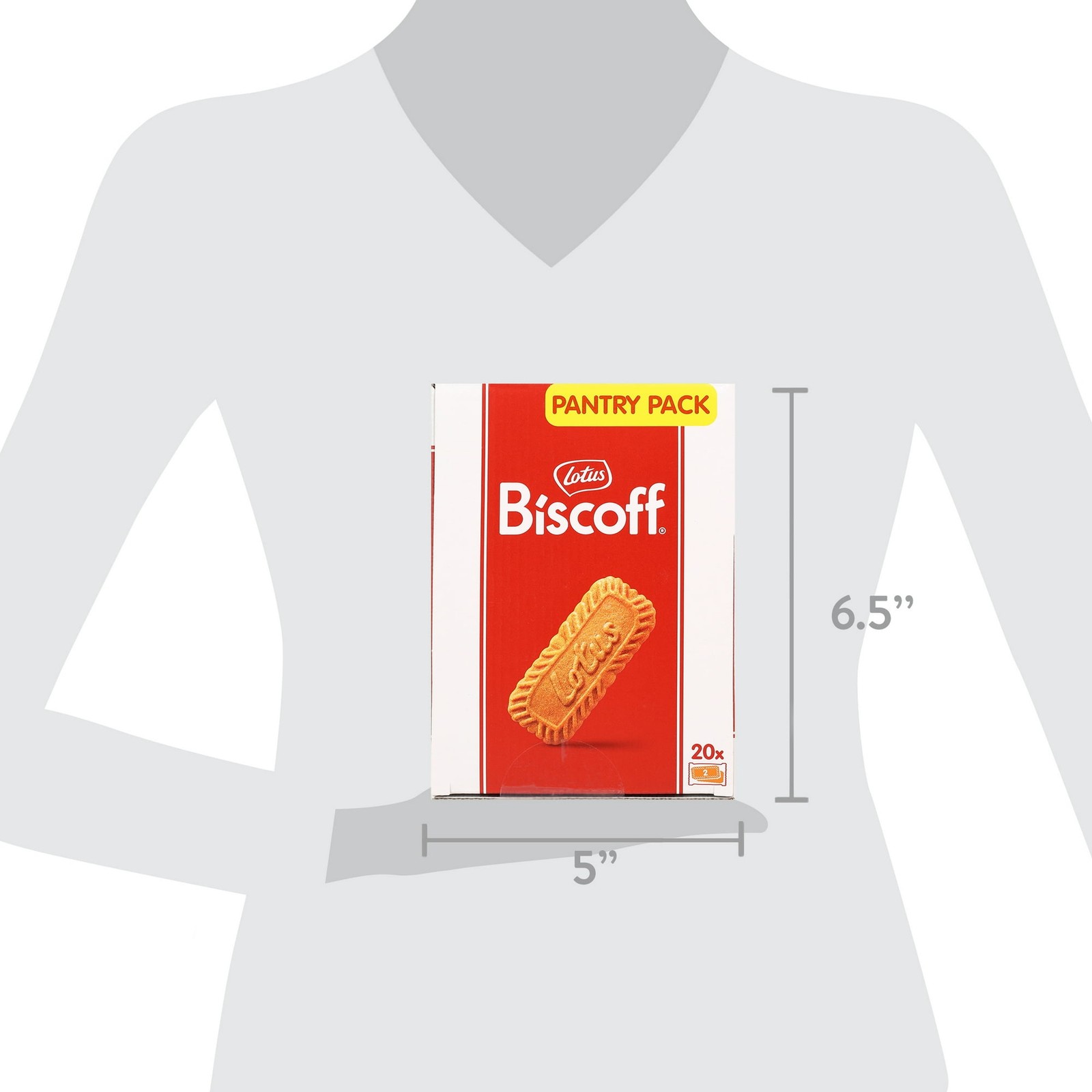 LOTUS BISCOFF COOKIES, 17.6 OZ, DISPENSER BOX (20 SLEEVES OF 2 XL COOKIES) NEW..
