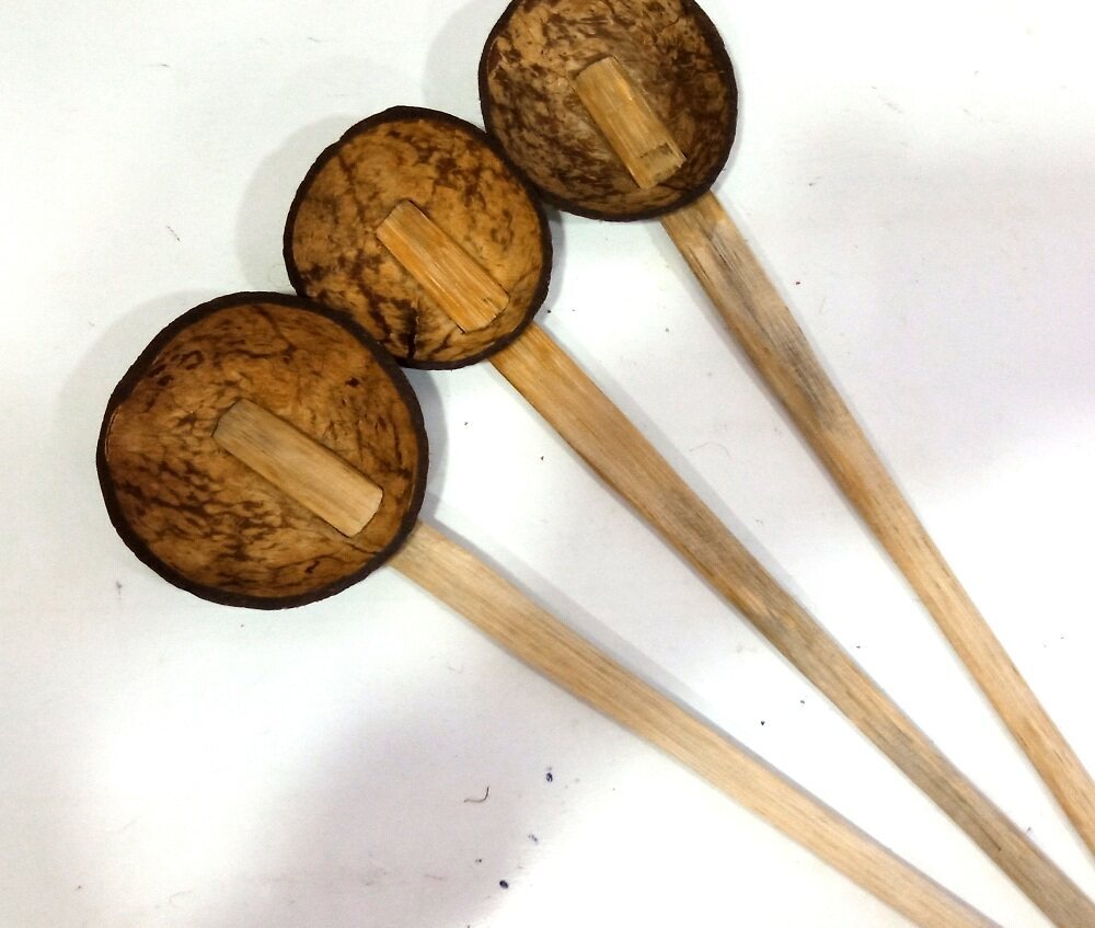 Eco-Friendly COCONUT SHELL SPOON Ceylon Hand Crafts Kitchen Tools Free-Shipping