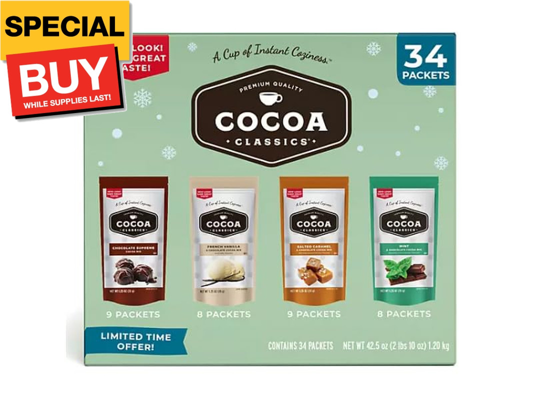 Cocoa Mix, Variety Pack, 34 ct.