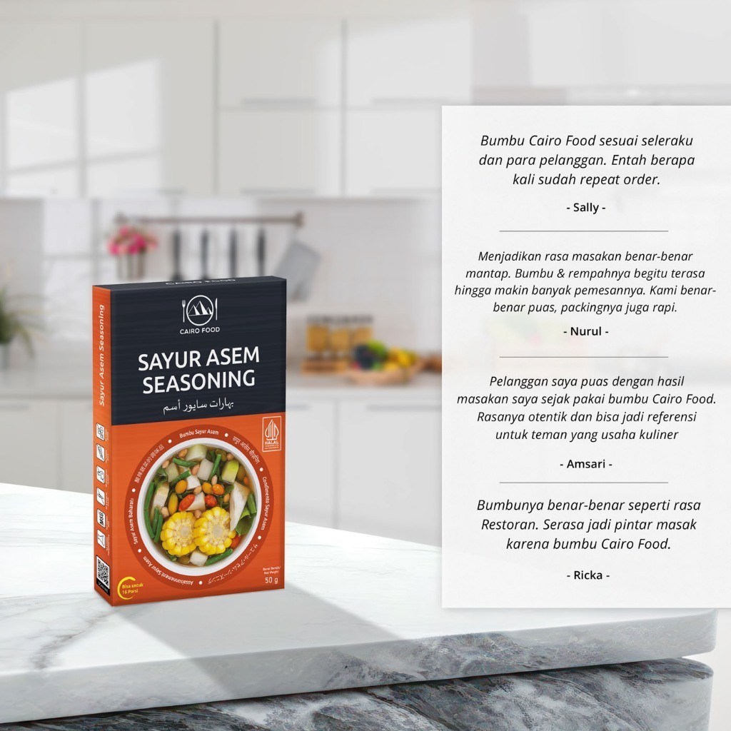 Sayur Asem Seasoning Spice Blend No MSG Sweet Heat Swicy Street Flavors Global