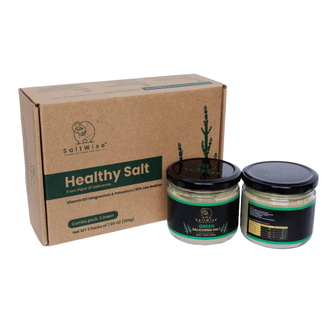 Green Salicornia Salt- Low Sodium Substitute, No additive, Organic, Umami 14.1oz
