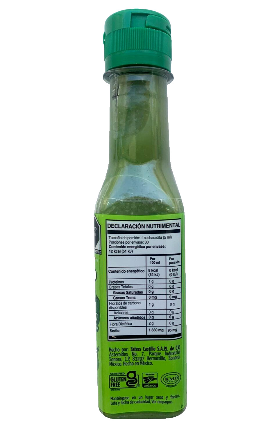 5-Pack Mexico Lindo Salsa Habanera Verde. 150ml/5oz Green Habanero Hot Sauce