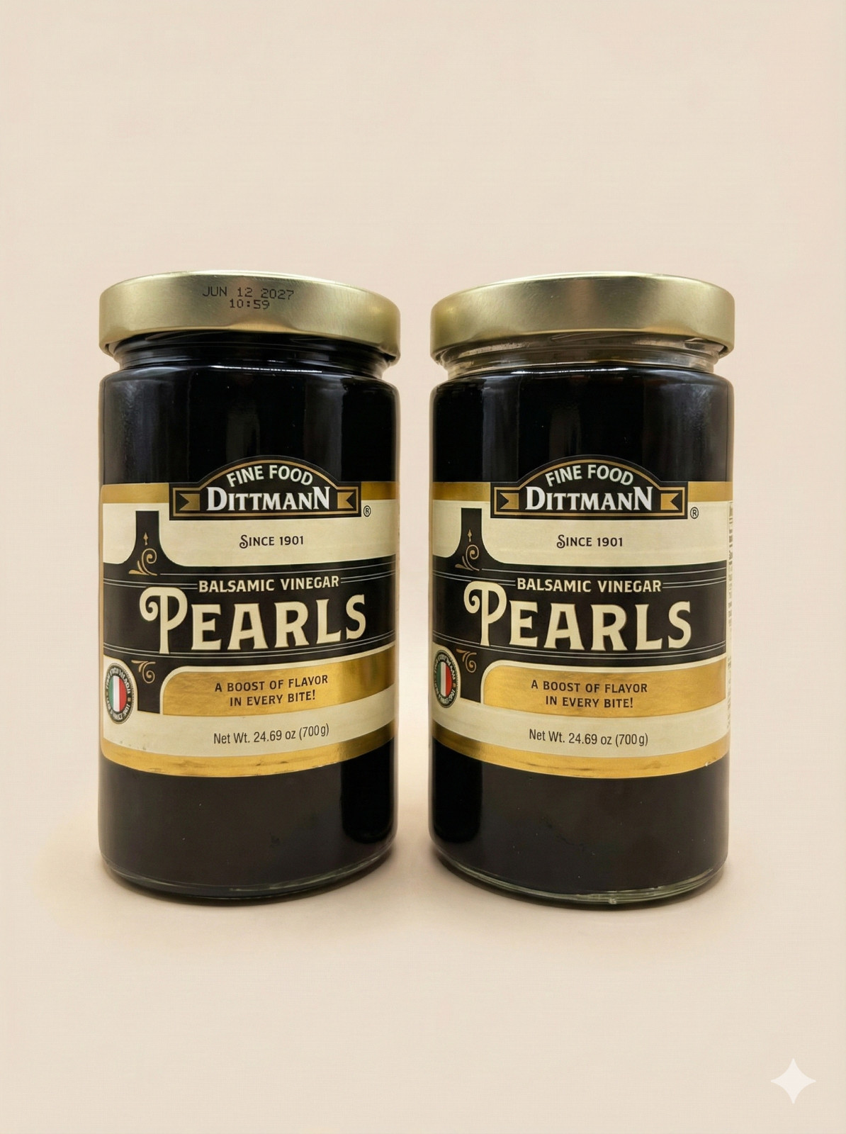 Special Dittmann Balsamic Vinegar Pearls 24.69 oz Jar Gourmet «Caviar» Topping