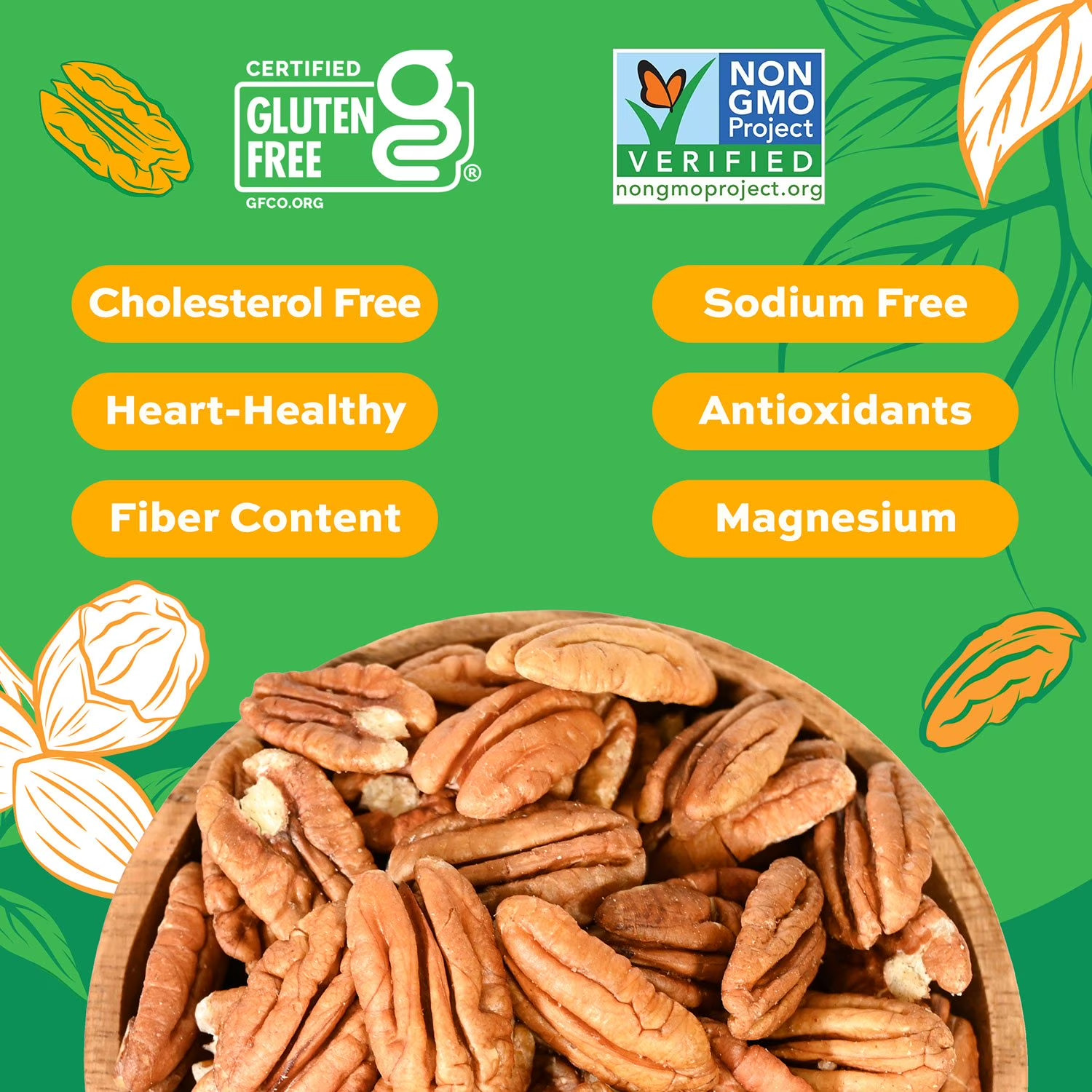2 pack – Member’s Mark Natural Pecan Halves (2 lbs.) – free shipping