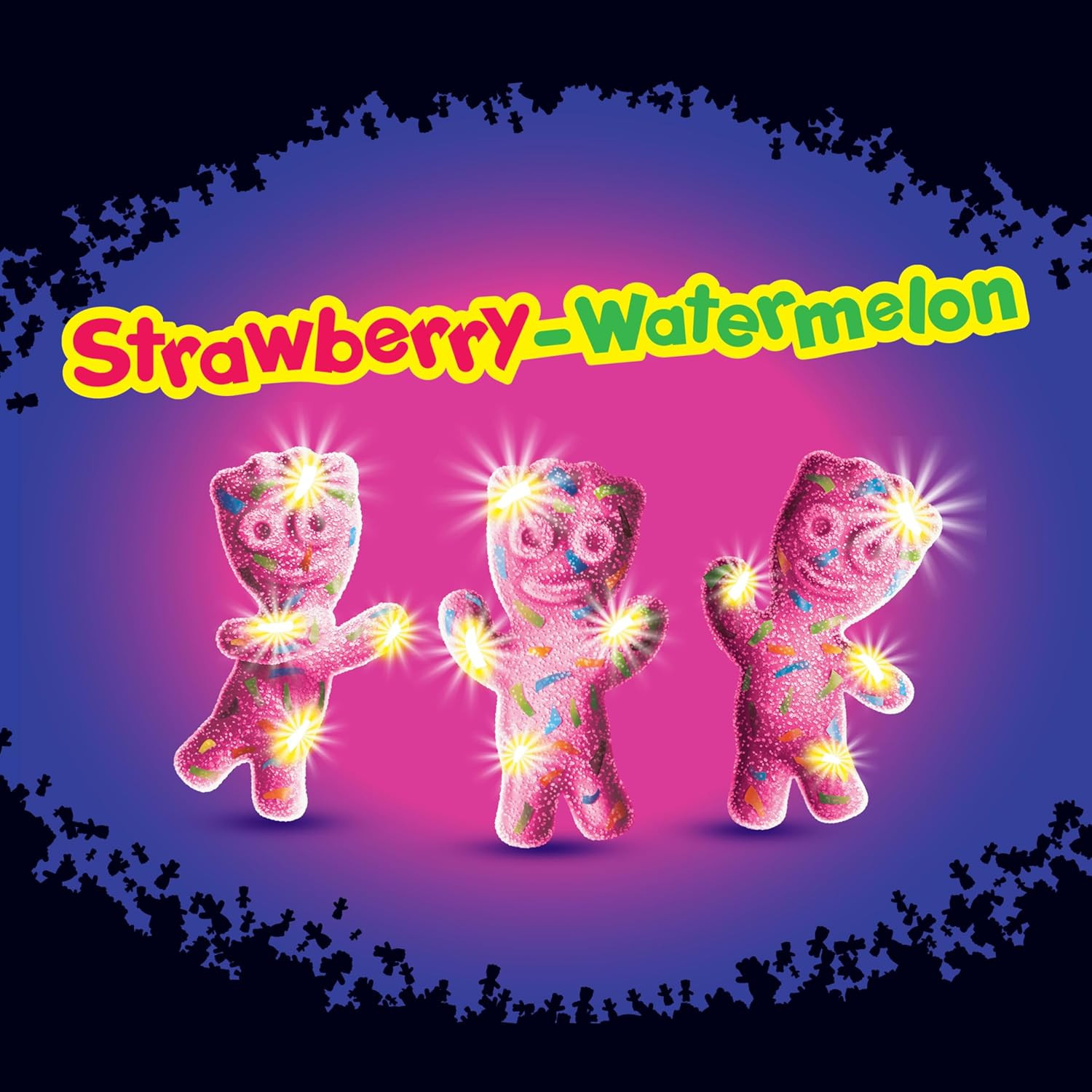 Glow Ups Strawberry-Watermelon Soft & Chewy Gummy Candy, Bulk Candy, 12-3.08 Oz