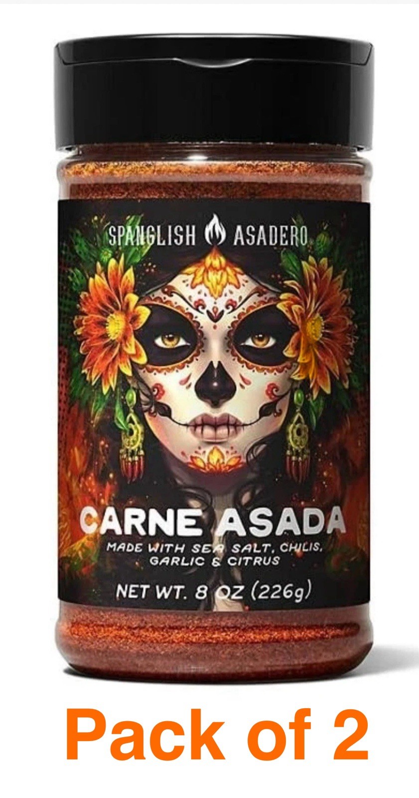 Spanglish Asadero Carne Asada Seasoning – Made W/Chili, Garlic, Sea Salt , Onion