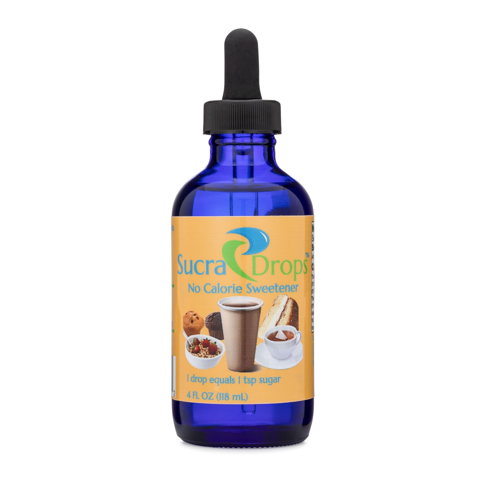 SucraDrops 4 oz Bottle of Premium Liquid Sucralose 4 Fl Oz (Pack 1)