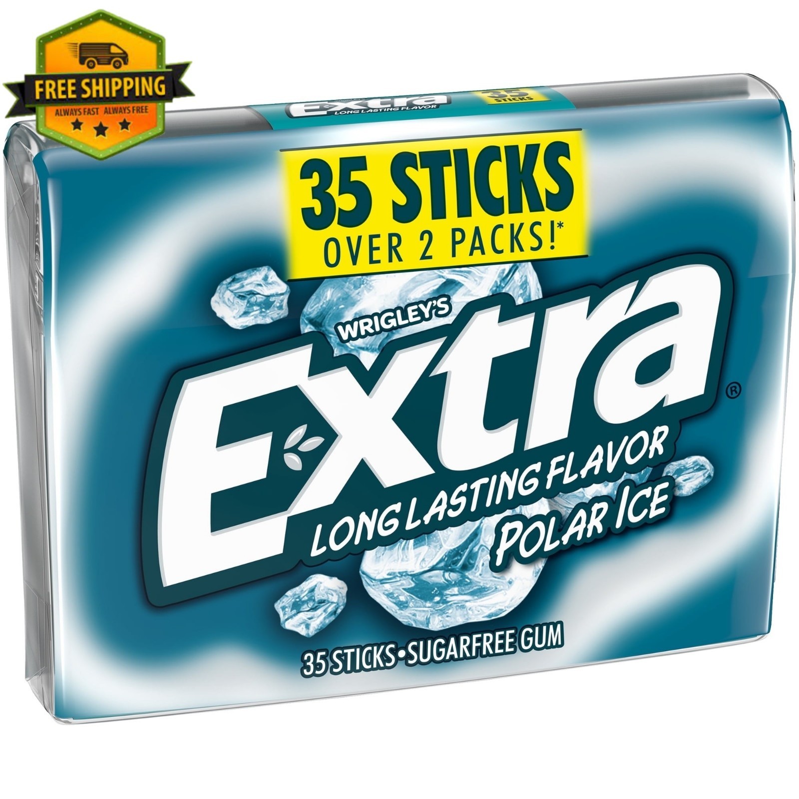 Extra Polar Ice Sugar-Free Chewing Gum – 35-Stick Mega Pack