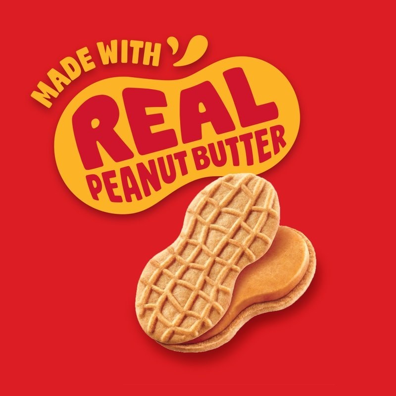 NUTTER BUTTER Peanut Butter Sandwich Cookies, 10 Packs of Snacks