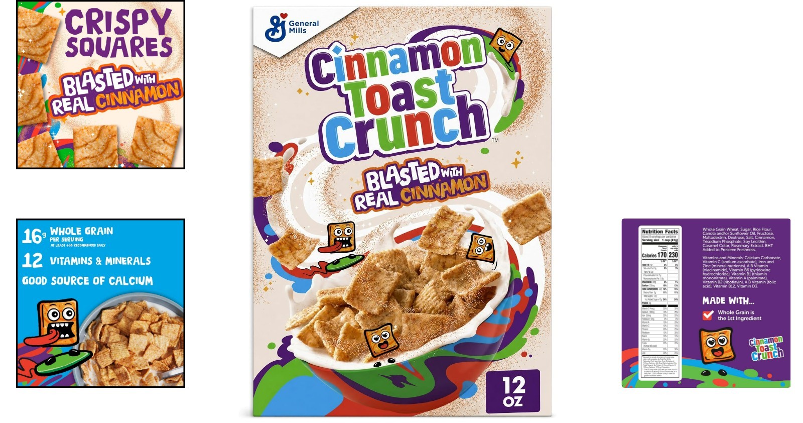 Kosher Certified Crispy Cinnamon Cereal – 12oz Box of Perfect Morning Treats