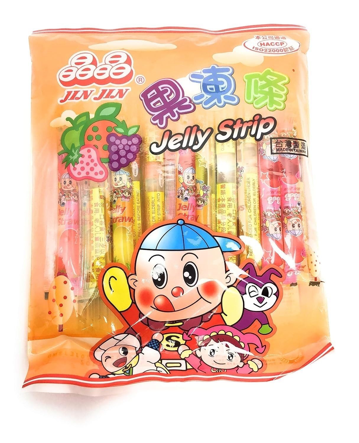 Jelly Strip Jelly Filled Straws in Assorted Flavors – Net Wt. 14.1 Oz.
