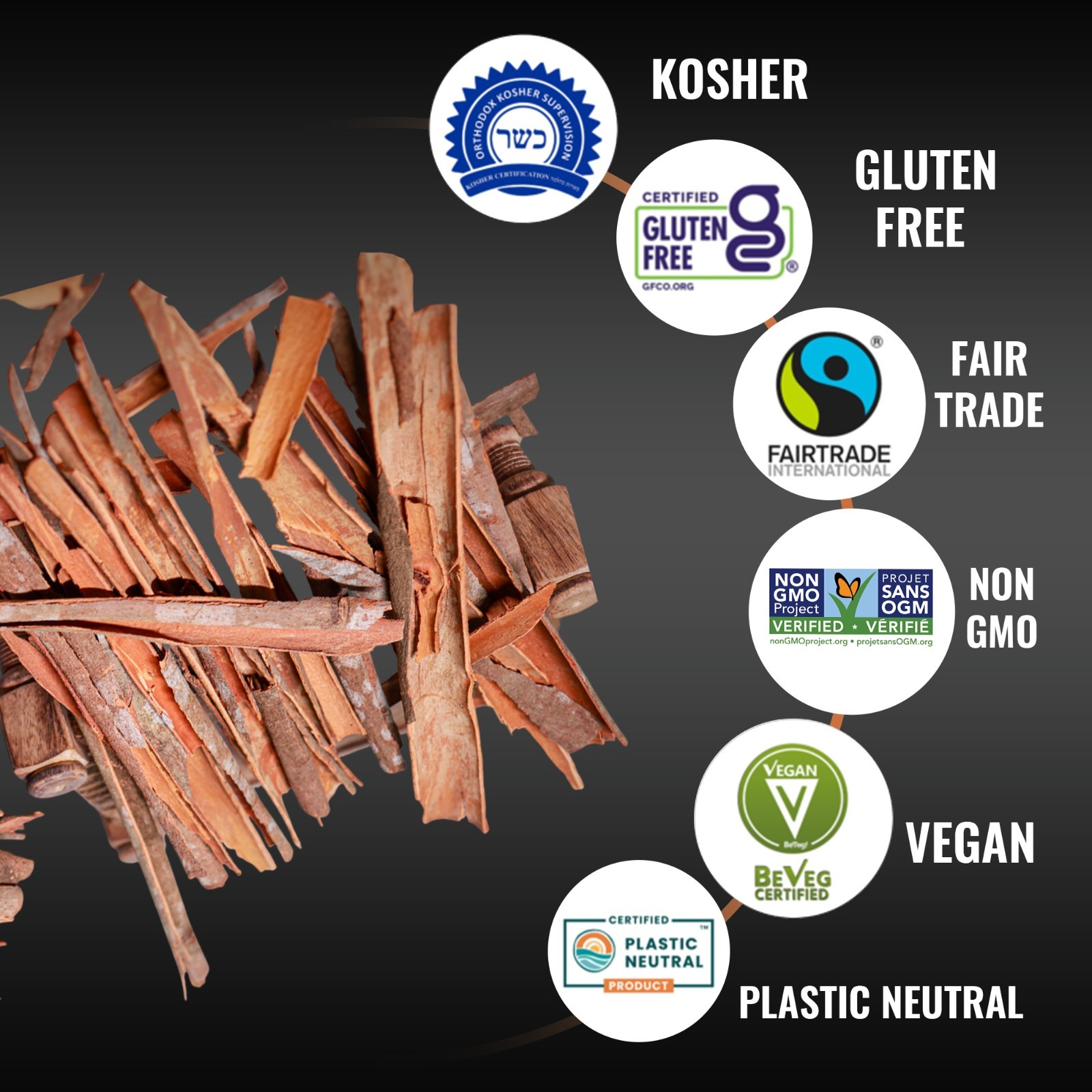 5Senses Wild Cinnamon Bark | Canela | Single Origin Non-GMO, Fairtrade