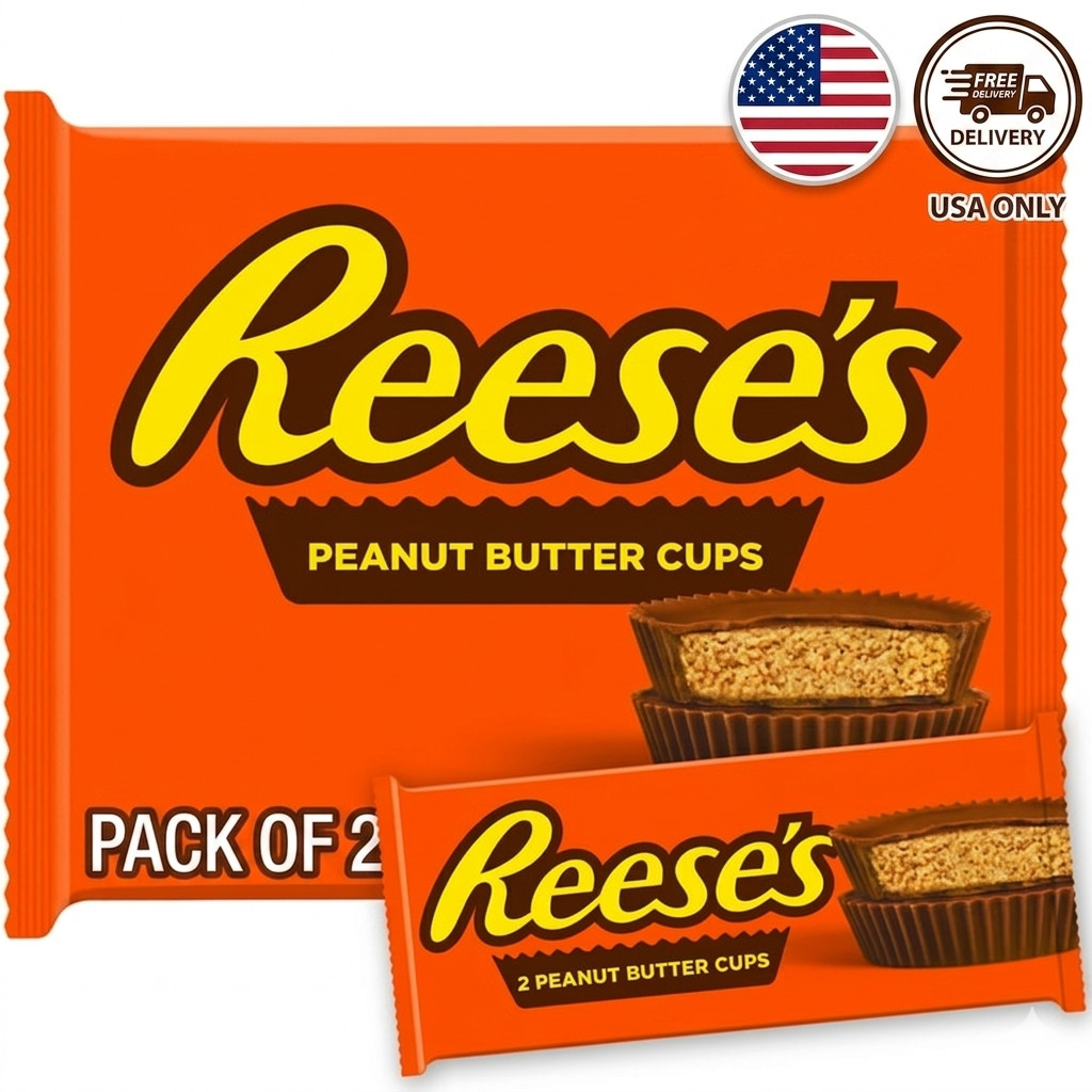 Reese’s Peanut Butter Cups 6 Pack 1.5oz Milk Chocolate Candy Bars Snack Size Bul