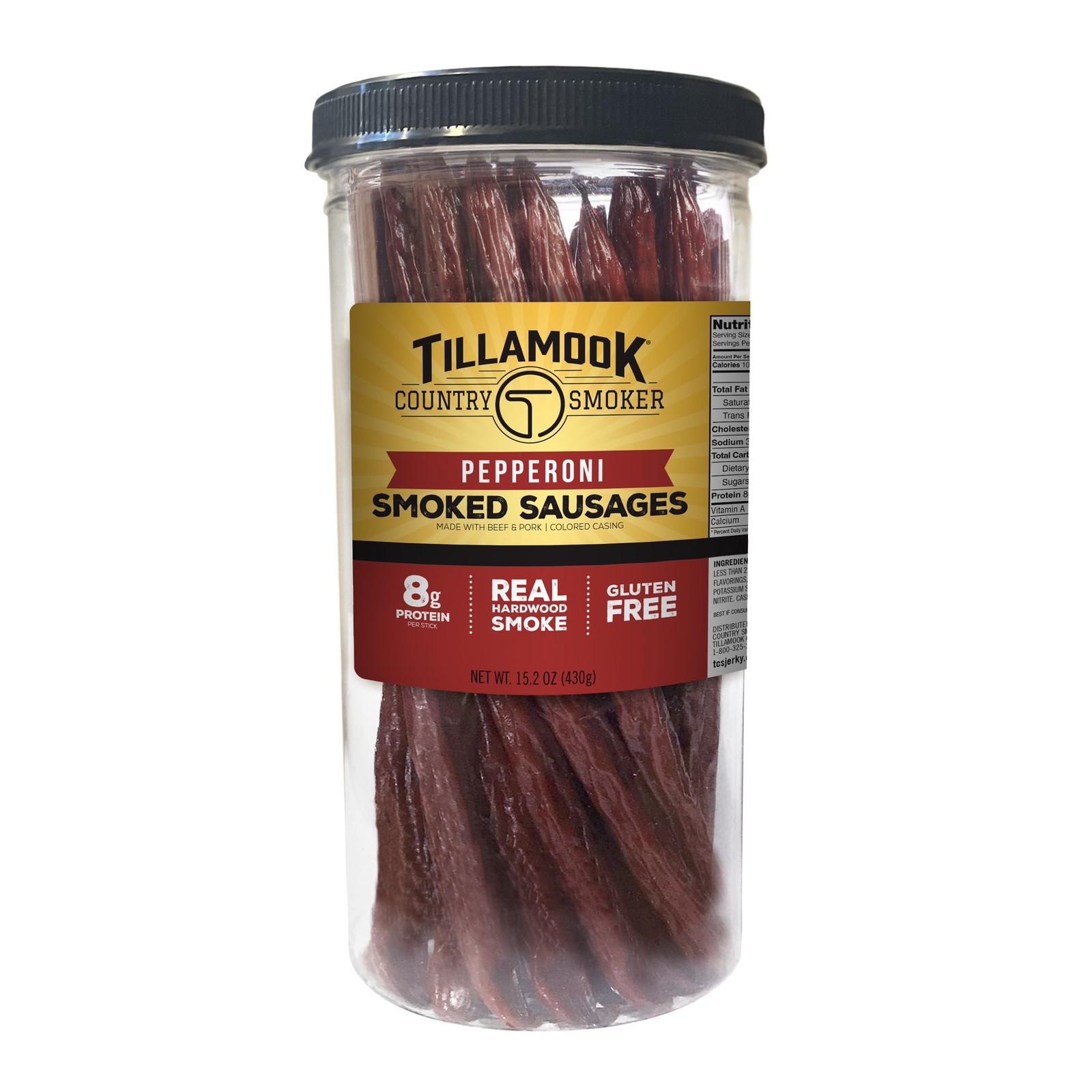 Tillamook Country Smoker Real Hardwood Smoked Sausages, Pepperoni, 15.2 Ounce…