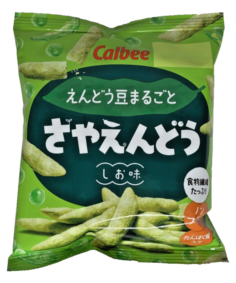 Japan Snow Pea Snack Calbee Green Pea Snack Salted Flavor 26g × 24 bags