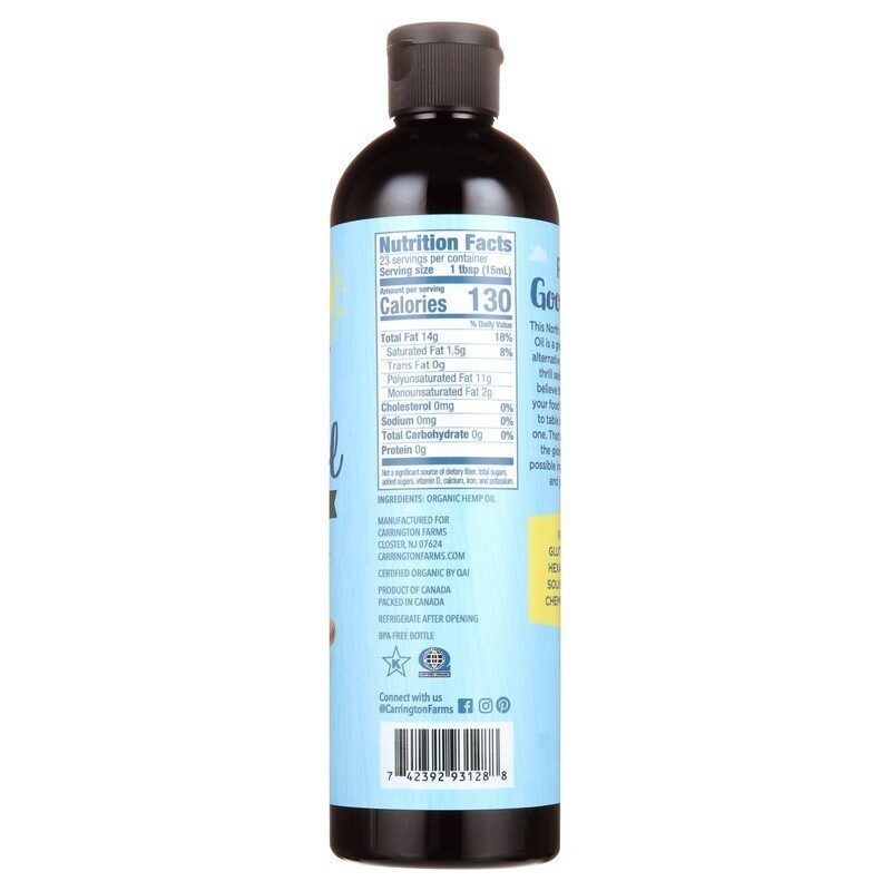 Hemp Oil 12oz Gluten-Free Plant-Based Cooking Oil Non-GMO Vegan Friendly 3 Pack