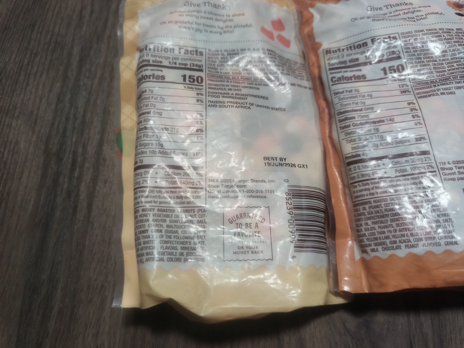 Qty 4- Favorite Day Candy Corn Crunch Trail Mix 9.5 oz. Bags Exp 2026