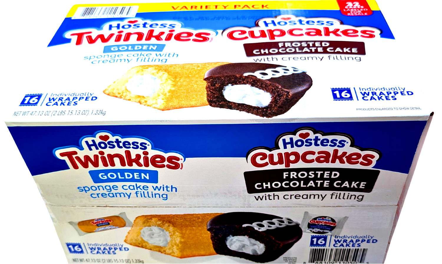 Hostess Twinkies & Cupcakes Variety Pack Snack Cakes 32 Count