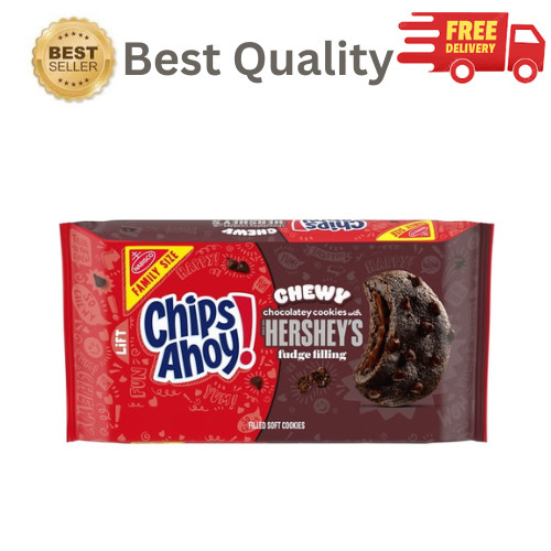 CHIPS AHOY Chewy Hershey’s Fudge Filled Chocolate Chip Cookies 14.85oz