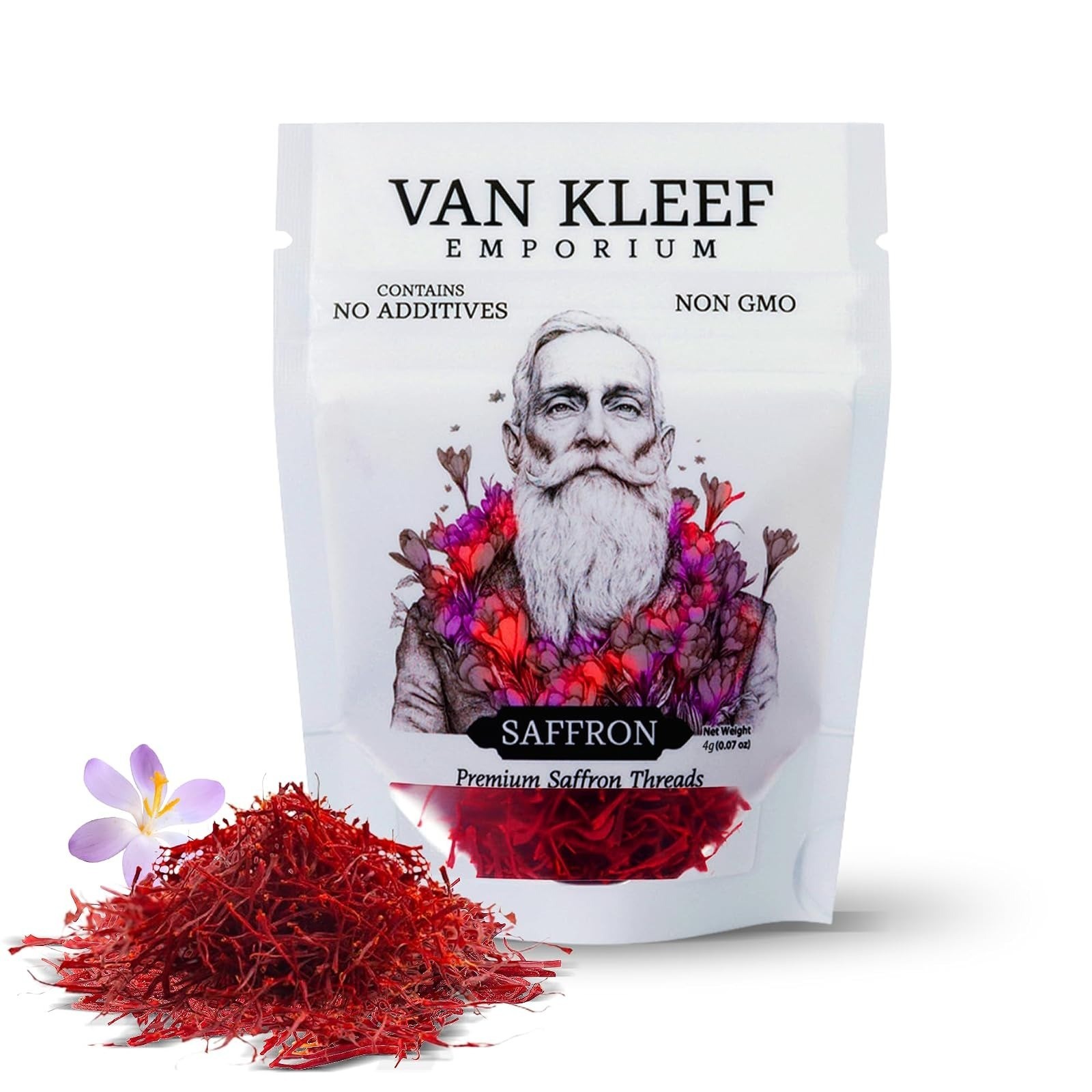 Van Kleef Emporium Kashmiri Saffron Threads – 1 Gram Organic Spice