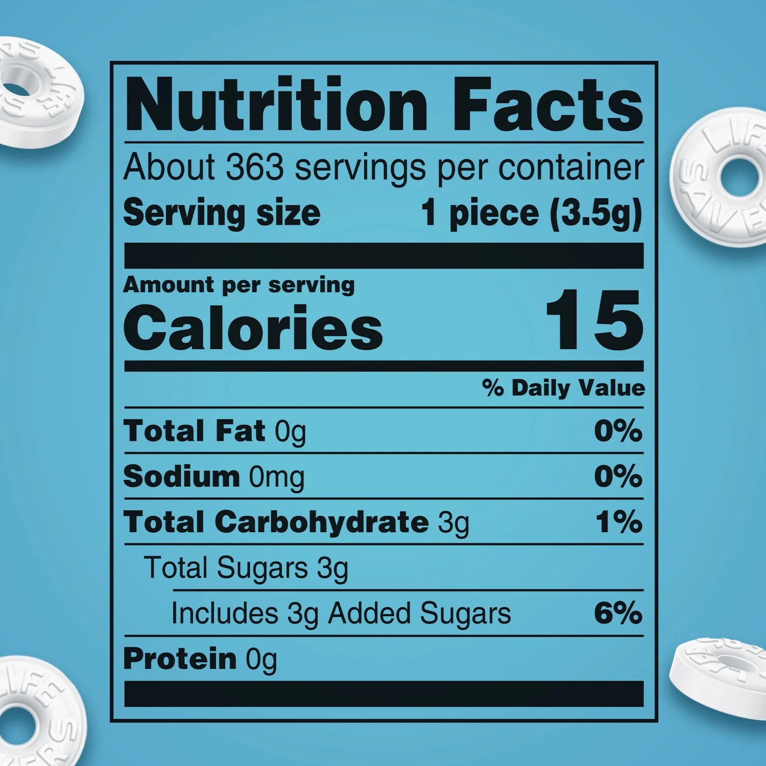 Life Savers Pep-O-Mint Breath Mints Hard Candy, Party Size – 44.93 Oz