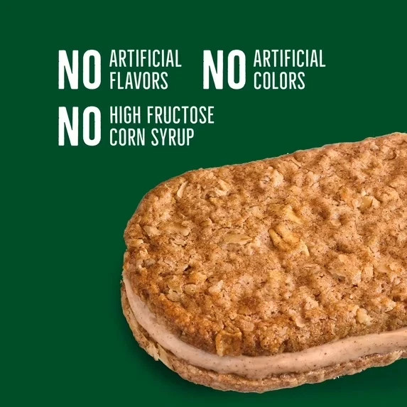 Nature Valley Biscuit Sandwiches, Cinnamon Almond Butter, 10 Bars, 13.5 oz