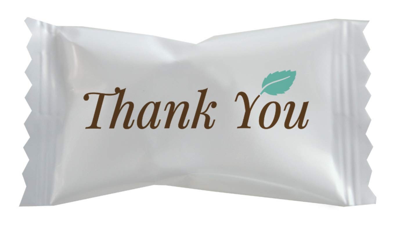 Hospitality Mints Thank You Buttermints 200 Count (Pack of 1), chocolate