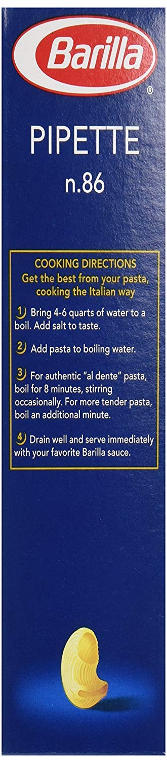 Barilla Pipette Pasta, 16 Ounce