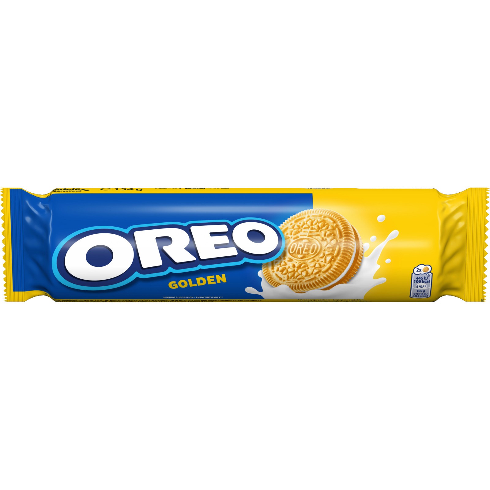 10 OREO GOLDEN Cookies Snacks Biscuit Packets 154g 5.4oz