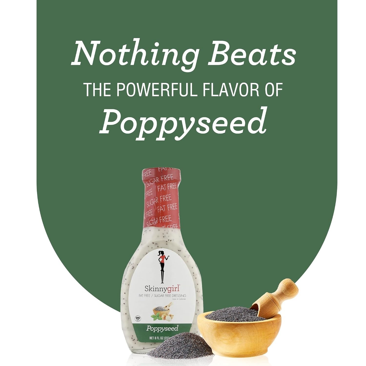 Sugar Free Gluten Free Salad Dressing, Poppyseed, 8 Ounce