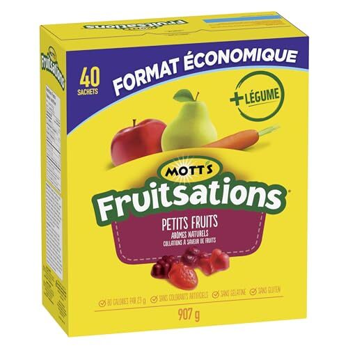 MOTTS – VALUE PACK – Berry Fruit Flavoured Snacks, 40 Pouches, 907 grams