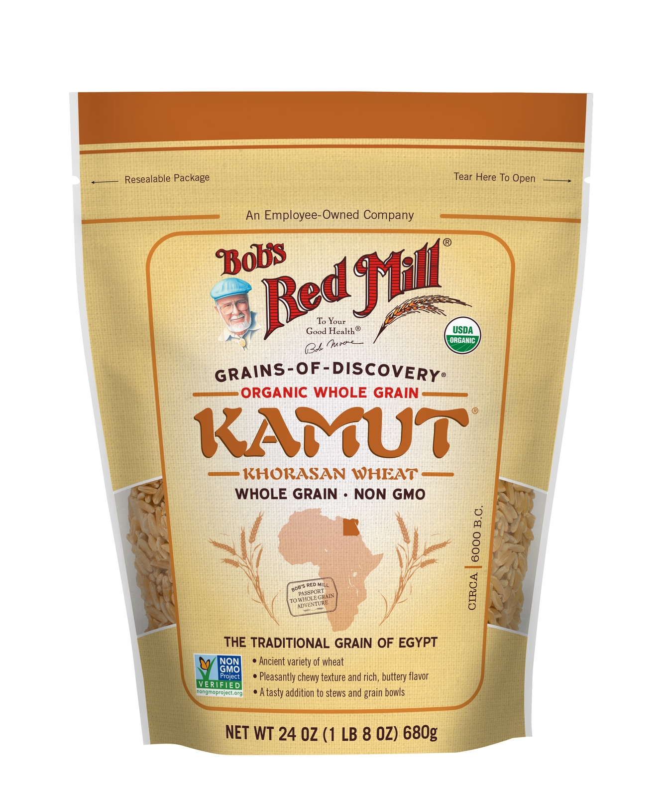 Bob’S Red Mill Organic Whole Grain Kamut Khorasan Wheat 24 Oz Pack Of 1