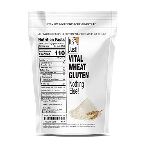 It’s Just – Vital Wheat Gluten Flour, High Protein, Make Seitan, Low Carb